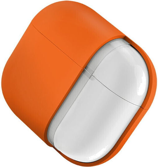 Uniq 'nexo' Case Silicone in Orange color for Apple AirPods 1 / AirPods 2