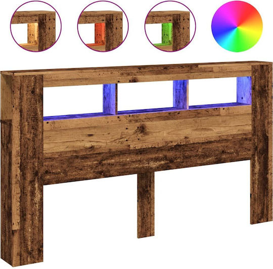 vidaXL Tăblie De Pat Din Lemn Maro 180x103.5cm