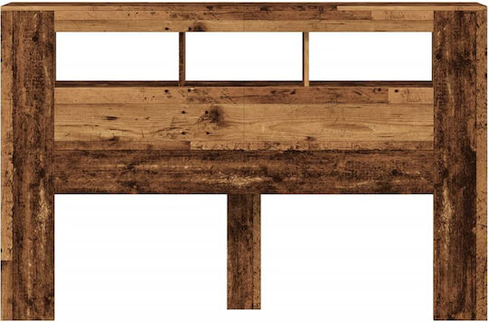 vidaXL Hölzernes Kopfstütze für Betten Braun 160x103,5cm