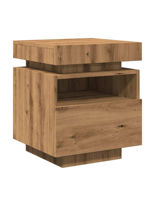 Κομοδίνα Ξύλινα Artisan Oak 2τμχ 40x39x48.5cm