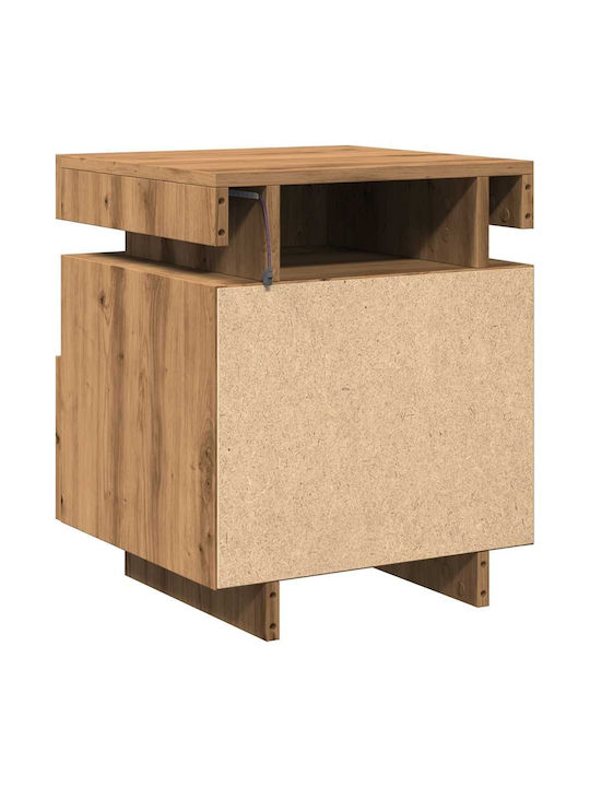 Κομοδίνα Ξύλινα Artisan Oak 2τμχ 40x39x48.5cm