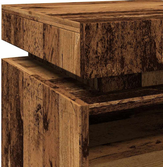 Wooden Bedside Tables Vintage Wood 2 Pieces 40x39x48.5cm