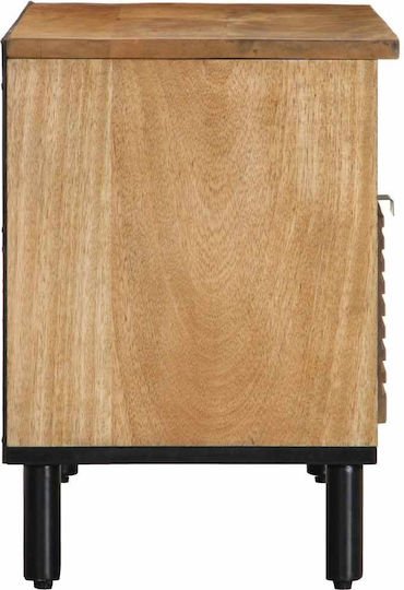 TV Stand Made of Solid Wood Brown M80xD33xH46cm