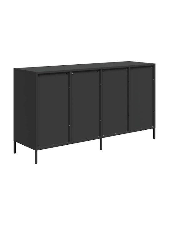 Μπουφές mit Schubladen Black Velvet-Black Metal 135x39x73.5cm