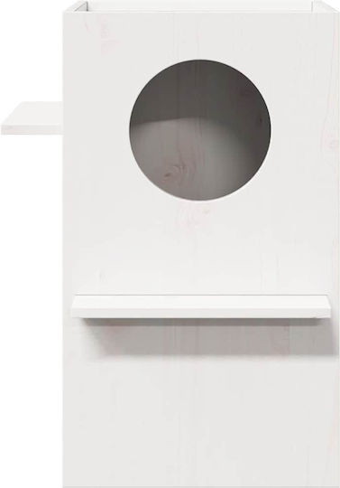 vidaXL Σπιτάκι Γάτας Λευκό 43x43x60cm
