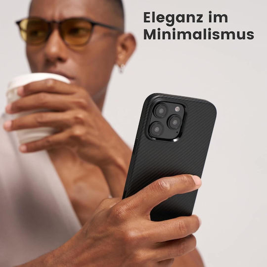 Pitaka Back Cover Δερμάτινο Μαύρο (iPhone 16 Pro)