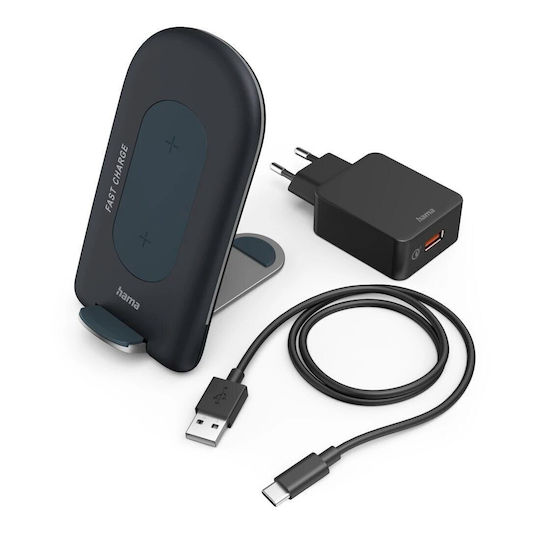 HAMA Încărcător Wireless (Qi Pad) 15W Gri (QI-FC15S)