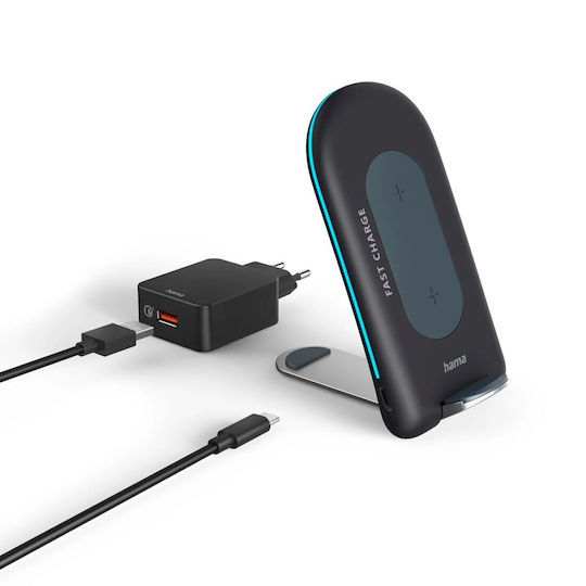 HAMA Încărcător Wireless (Qi Pad) 15W Gri (QI-FC15S)