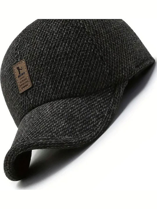 Luciano Faketti Men's Hat Autumn Winter Modern Casual Warm Baseball Cap Black
