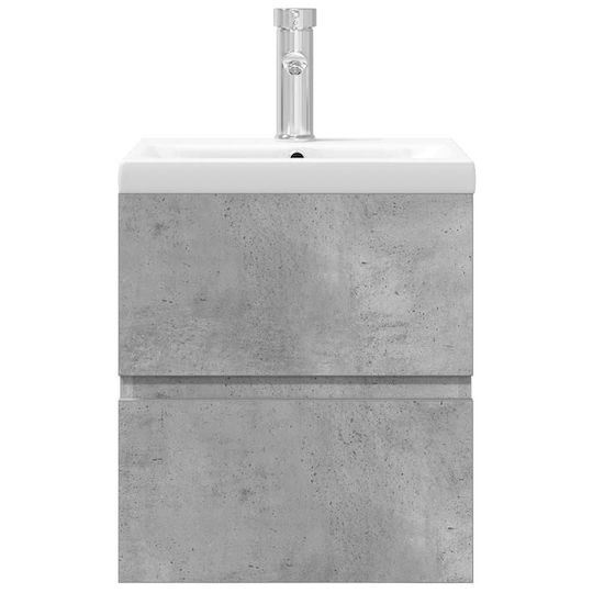 vidaXL Πάγκος με Νιπτήρα Μ41xΒ38.5xΥ45cm Γκρι Σκυροδέματος