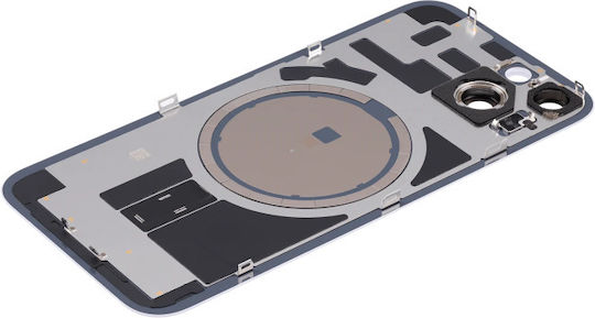 Πίσω Γυαλί Ατσάλινη Πλάκα Μαγνήτες Magsafe & Camera Lens Iphone 14 Plus Purple