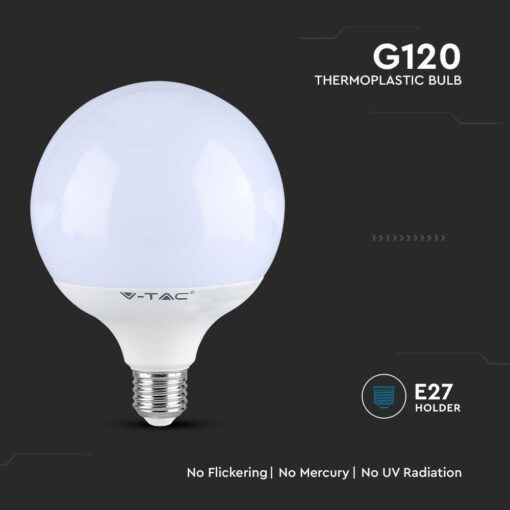 V-TAC LED Bulb 22W 160mm for Socket E27 and Shape G120 Cool White 2600lm
