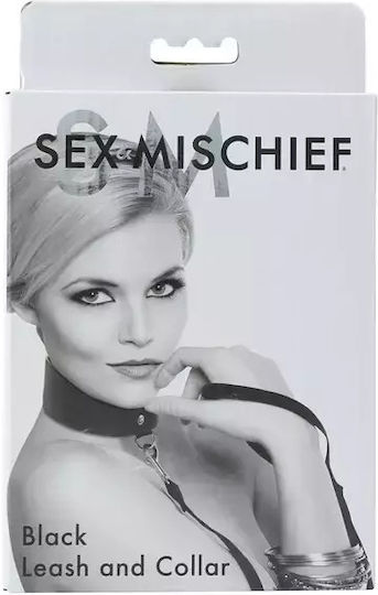 Sportsheets Sex & Mischief Soft Leash & Collar Guler Black