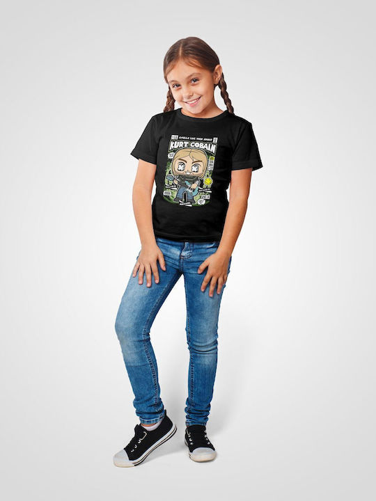 Παιδικό T-shirt Black Kurt Cobain