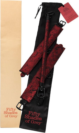 Fifty Shades of Grey Sweet Anticipation Spreader Bar with Cuffs Μπάρα Ακινητοποίησης σε Κόκκινο Χρώμα