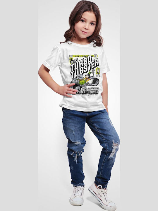 Παιδικό T-shirt White Goofys Turbo Tubster