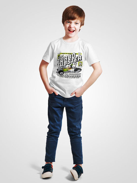 Παιδικό T-shirt White Goofys Turbo Tubster