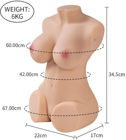 Shequ Masturbator Vagina με Δόνηση SQ-MAS20051