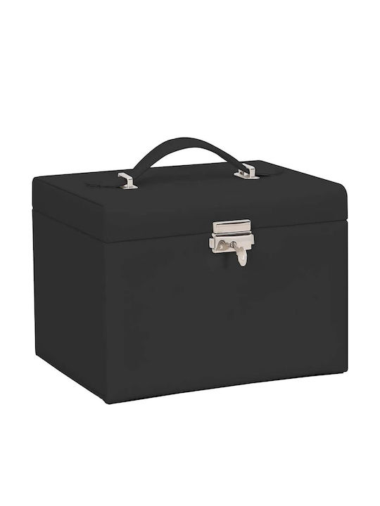 vidaXL Κουτί Κοσμημάτων Βελούδινο Μαύρο 22.5x17.5x16.5cm vidaXL Κουτί Κοσμημάτων Βελούδινο Μαύρο 22.5x17.5x16.5cm