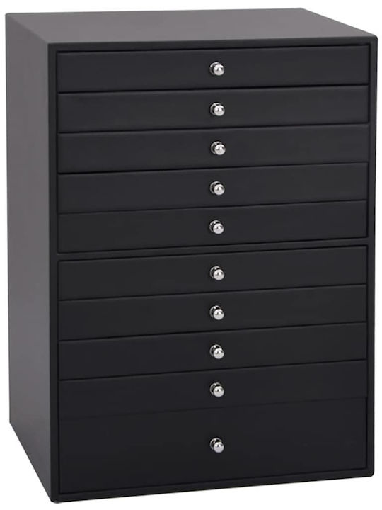 vidaXL Κουτί Κοσμημάτων Μεταλλικό Μαύρο 29x20.5x40.5cm vidaXL Κουτί Κοσμημάτων Μεταλλικό Μαύρο 29x20.5x40.5cm