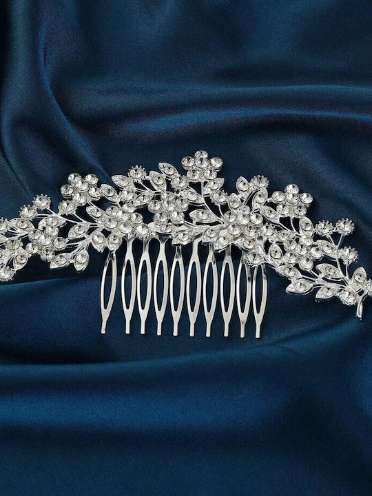 Offizieller funkelnder Prinzessinnen-Tiara-Kamm mit wunderbaren Blumen und edlem Strassschmuck in Silber Offizieller funkelnder Prinzessinnen-Tiara-Kamm mit wunderbaren Blumen und edlem Strassschmuck in Silber