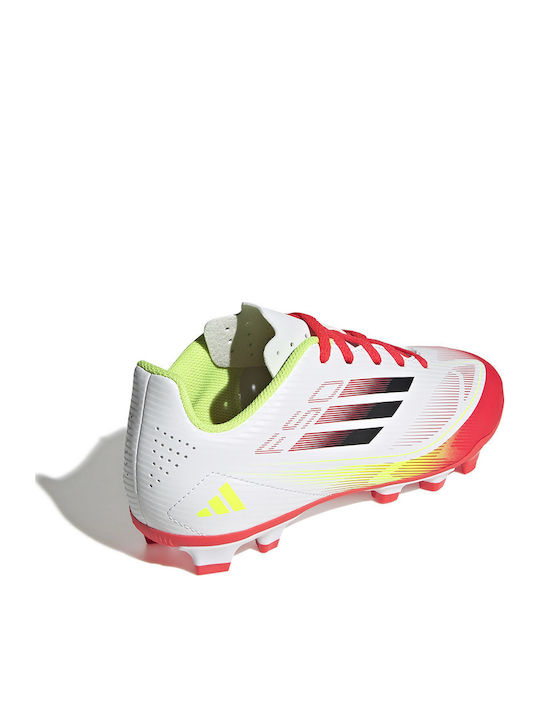 F50 Club Fg Mg J Kids Molded Soccer Shoes White