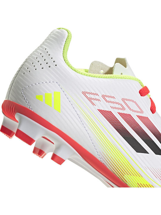 F50 Club Fg Mg J Kids Molded Soccer Shoes White