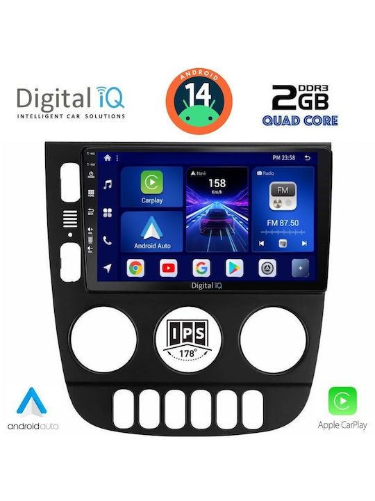 Digital IQ Sistem Audio Auto pentru Mercedes-Benz ML - Magazin online 2002-2005 (Bluetooth/USB/AUX/WiFi/GPS/Apple-Carplay/Android-Auto) cu Ecran Tactil 9"