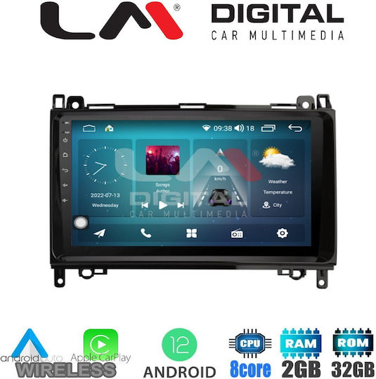 LM Digital Auto-Audiosystem für Mercedes-Benz Sprinter / Vito Alfa Romeo Spinne 2004-2012 (Bluetooth/USB/WiFi/GPS/Apple-Carplay/Android-Auto) mit Touchscreen 9"