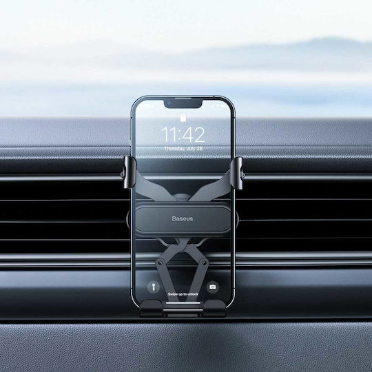 Baseus Car Mobile Mount with Adjustable Hooks Black
