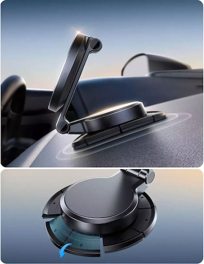 Joyroom Jr-zs408 Suport Auto Pentru Telefon Mobil 4.7" - 7" cu Magnet și Încărcare Wireless MagSafe Neagră