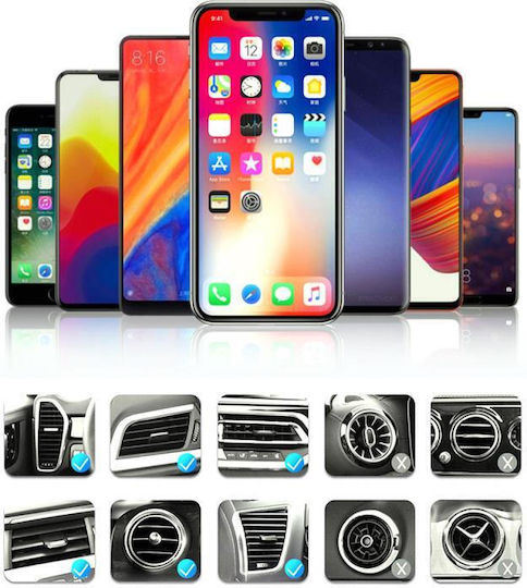 Devia Suport Auto pentru Telefon cu magnet Gri DVCM-329548