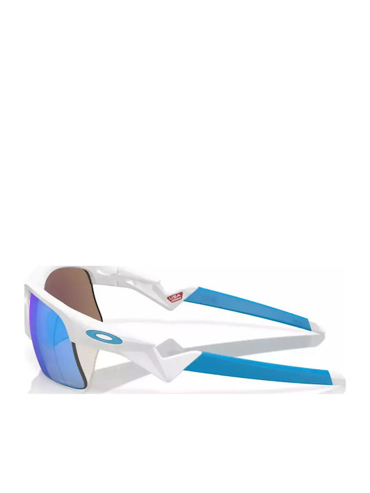 Oakley Αθλητικά Παιδικά Γυαλιά Ηλίου με Καθρέφτη Φακό Λευκά για 11-16 Ετών