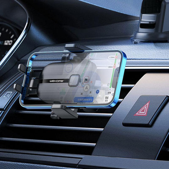 WK Suport Auto pentru Telefon cu cârlige reglabile Neagră
