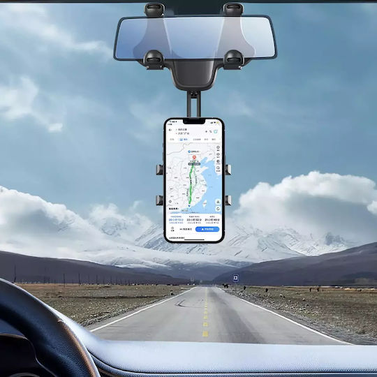 Hurtel Suport Auto pentru Telefon 4.7" - 7" cu cârlige reglabile Neagră
