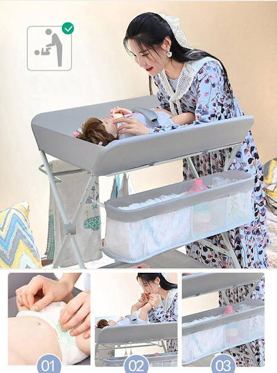Babybadewanne mit Wickeltisch Gray