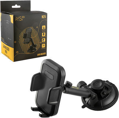 NSP Car Mobile Mount with Adjustable Hooks Black
