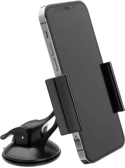 Fixed Car Mobile Mount with Adjustable Hooks Black