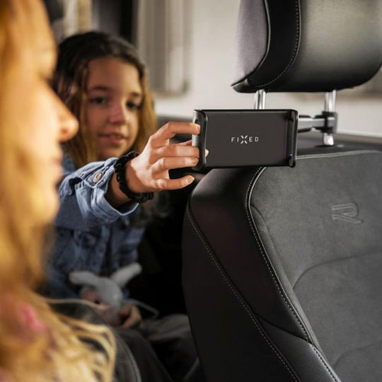 Fixed Car Mobile Mount with Adjustable Hooks Black