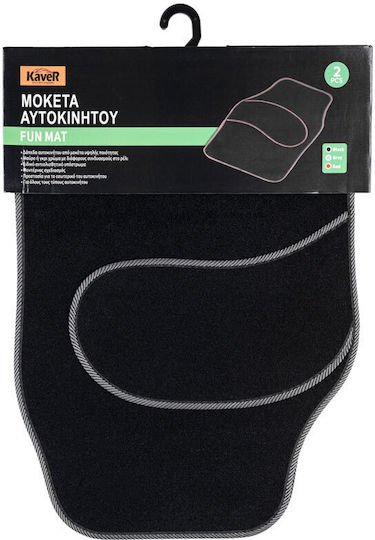 Kaver Front Mats 2pcs Gray / Black