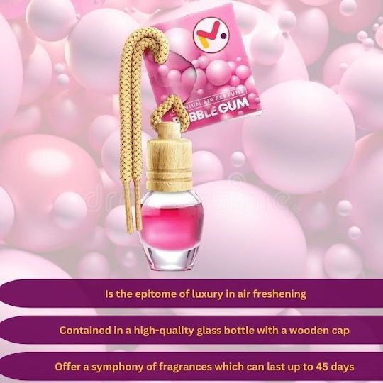 Car Air Freshener Pendand Liquid Bubble Gum / Vanilla / Pineapple 8ml