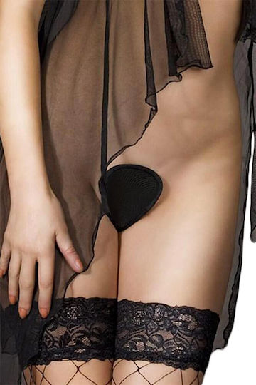 Women's Underwear Chilirose C-string Cr-3298 Black