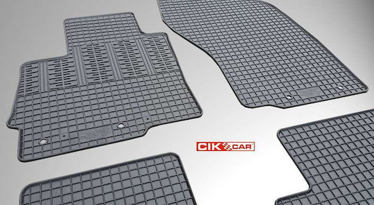Cik Σετ Μπροστινά και Πίσω Πατάκια 4τμχ για Citroen C4 Aircross 2010+ Μαύρα