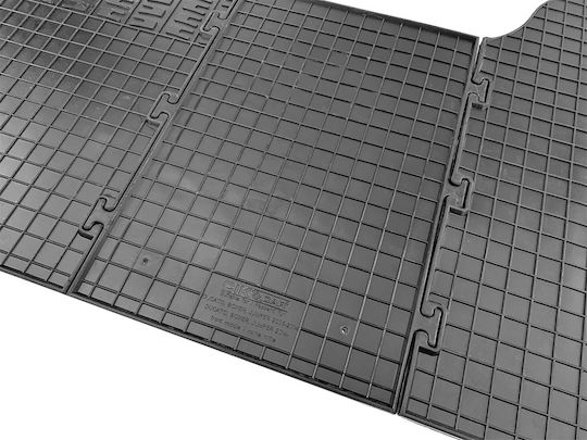 Cik Set of Front and Rear Mats 3pcs Tray Type for Fiat Ducato 2006-2014 Black