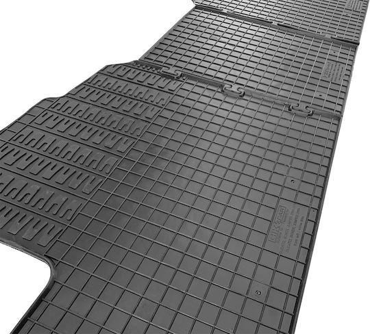 Cik Set of Front and Rear Mats 3pcs Tray Type for Fiat Ducato 2006-2014 Black