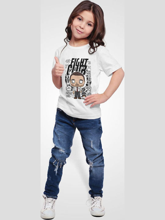 Kids' T-shirt White Tyler Durden FIght Club