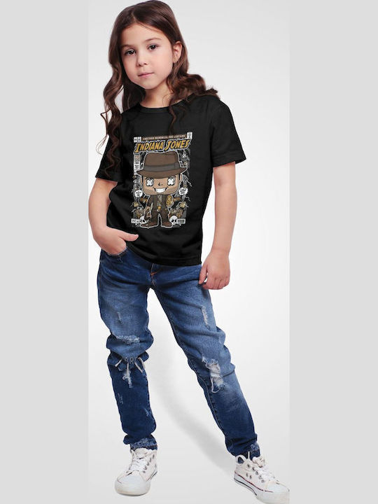 Kids' T-shirt Black Indiana Jones