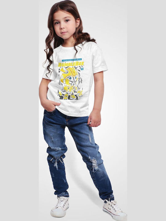 Παιδικό T-shirt White Bumble Bee