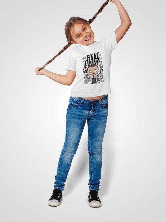 Kids' T-shirt White Tyler Durden FIght Club