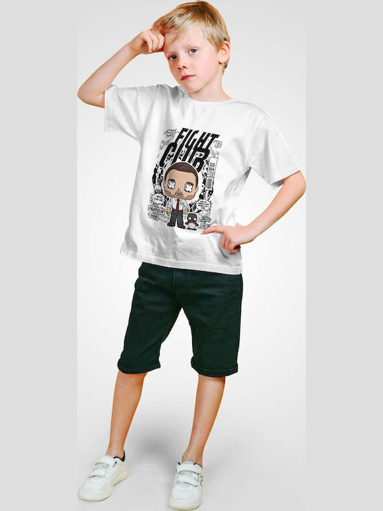 Kids' T-shirt White Tyler Durden FIght Club